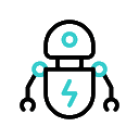 Animated robot icon